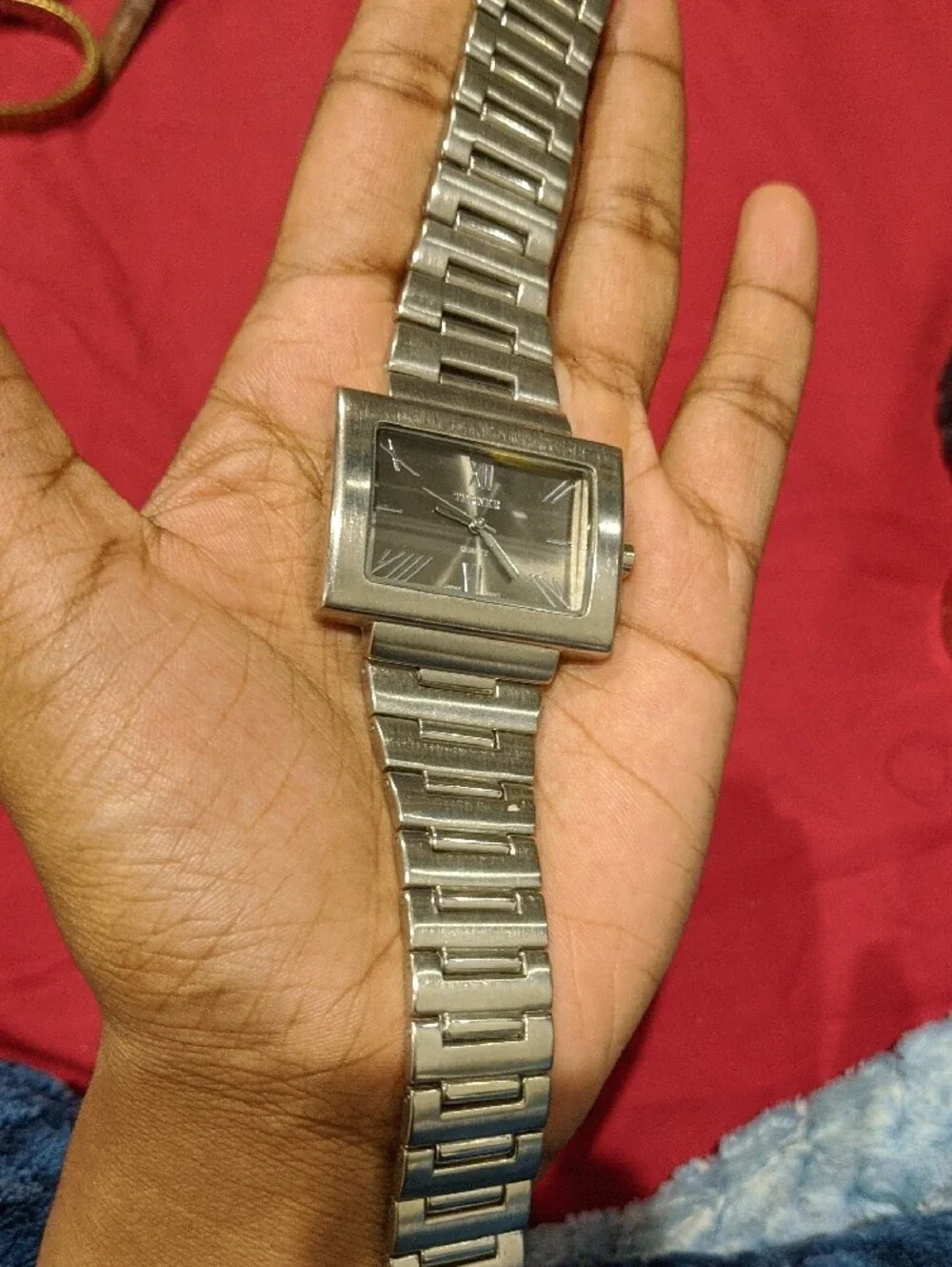 Women Bijoux Terner Silver Stainless Steel Bracelet Watch